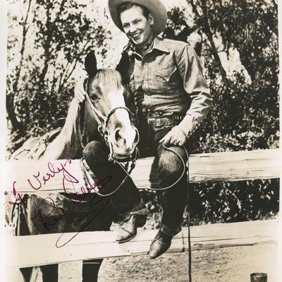Rex Allen signed photo