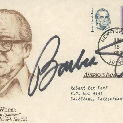 Barbara Streisand signature cut. GFA Authenticated