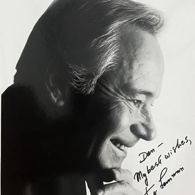 Jack Lemmon signed photo