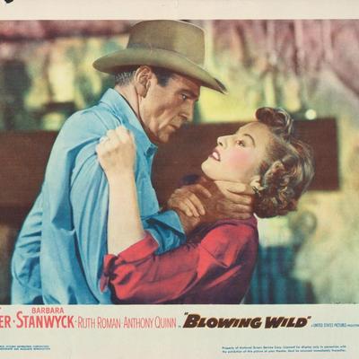 Blowing Wild  1953 original vintage lobby card