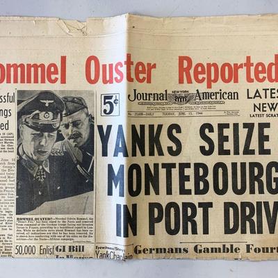 Journal American Original 1944 Vintage Newspaper