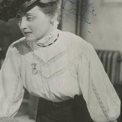 Bette Davis signed photo. 