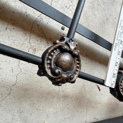 Antique cast iron twin bed