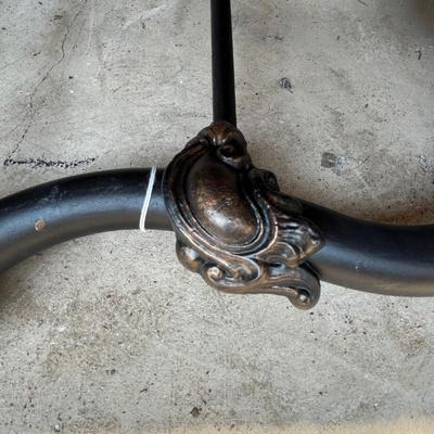 Antique cast iron twin bed