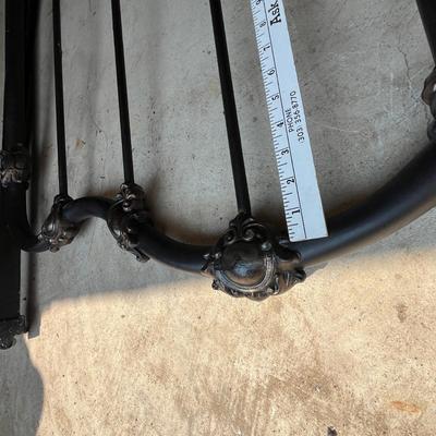 Antique cast iron twin bed