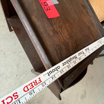 1940s magazine rack side table