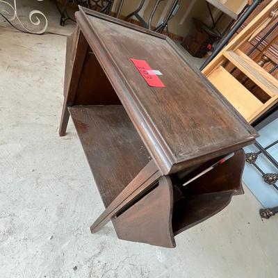 1940s magazine rack side table