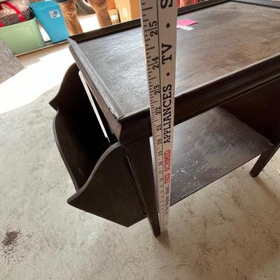 1940s magazine rack side table