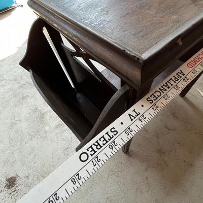 1940s magazine rack side table