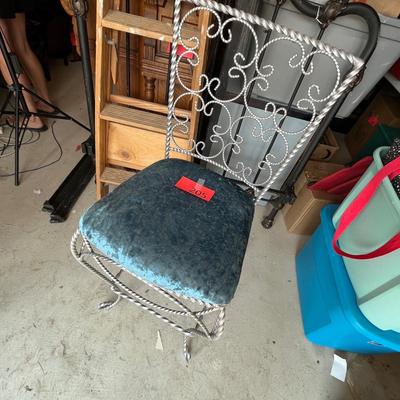 Metal side chair