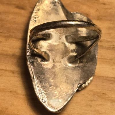 Silverplate Turquoise Ring