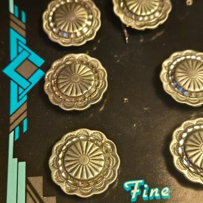 Pewter Concho Button Covers