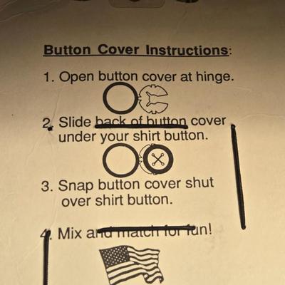 Pewter Concho Button Covers