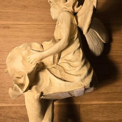 Resin Sitting Fairy Garden Statue