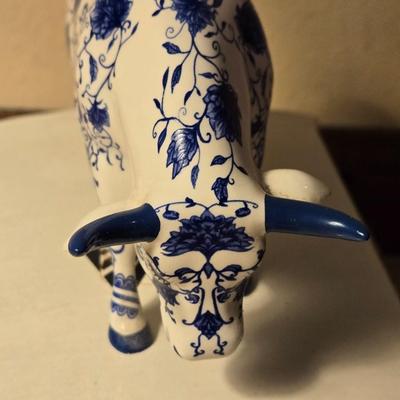 Cow Parade Blue & White Cow