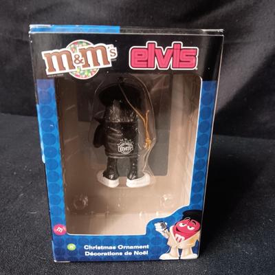 2 M&M'S ELVIS ORNAMENTS