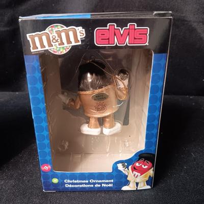 2 M&M'S ELVIS ORNAMENTS