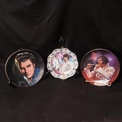 3 ELVIS COLLECTOR'S PLATES