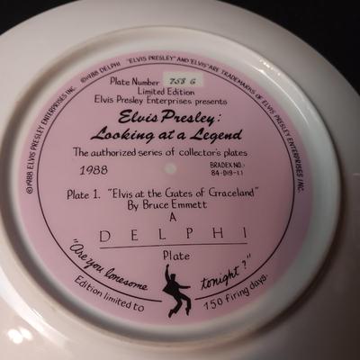 3 ELVIS COLLECTOR'S PLATES