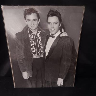 PHOTO OF ELVIS AND JOHNNY CASH