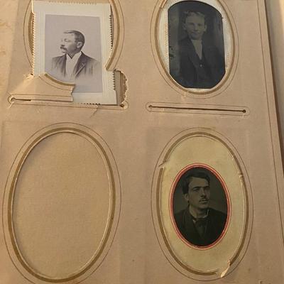 Vintage Photo Album so Tintype Pictures