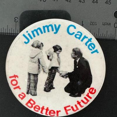 Jimmy Carter for a better future pin