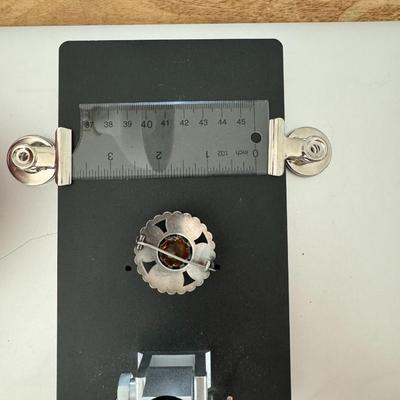 Sterling pin with center stone