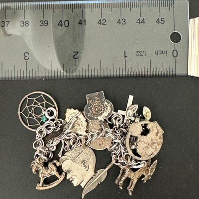 Sterling charm bracelet