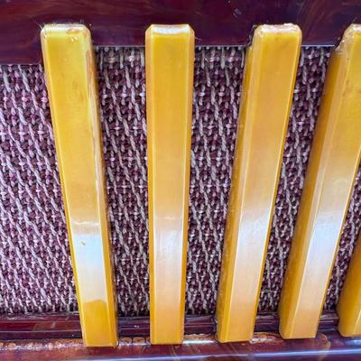 Addison Model 5D Red & Butterscotch Marbled Catalin 'Courthouse' Tube Radio