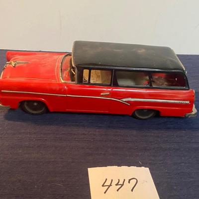 Vintage Bandai Japan Tin Friction Toy Car
