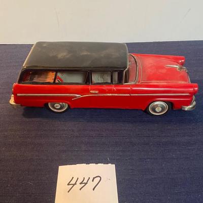 Vintage Bandai Japan Tin Friction Toy Car