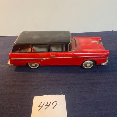 Vintage Bandai Japan Tin Friction Toy Car