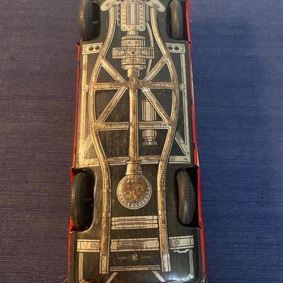 Vintage Bandai Japan Tin Friction Toy Car