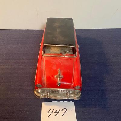 Vintage Bandai Japan Tin Friction Toy Car