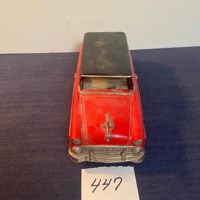 Vintage Bandai Japan Tin Friction Toy Car
