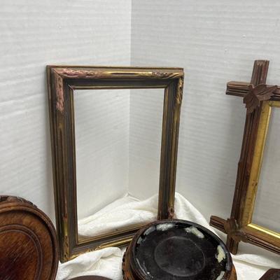 Japan China Rosewood displays, Antique frames