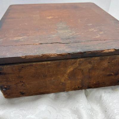 Tabletop dark wood drawer