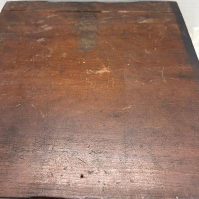 Tabletop dark wood drawer