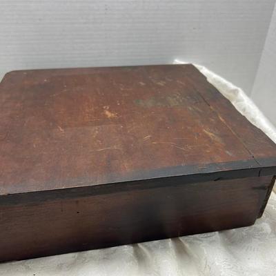 Tabletop dark wood drawer
