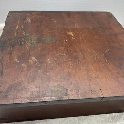 Tabletop dark wood drawer
