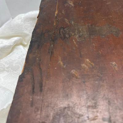 Tabletop dark wood drawer