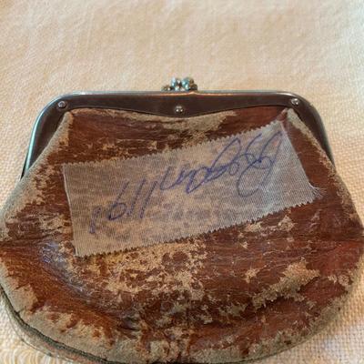 Small vintage coin wallet