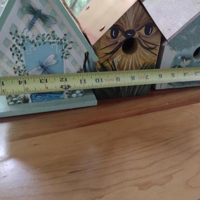 Set of Three Custom-Built Bird Houses