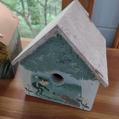 Set of Three Custom-Built Bird Houses