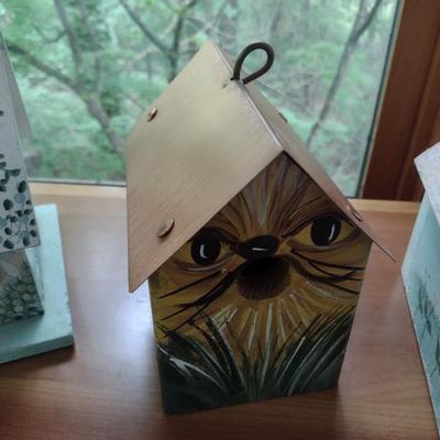 Set of Three Custom-Built Bird Houses