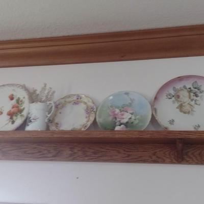 Assortment of Antique Ceramic English and European Serving Plates