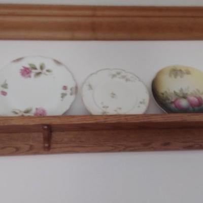 Assortment of Antique Ceramic English and European Serving Plates