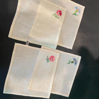 Floral napkins