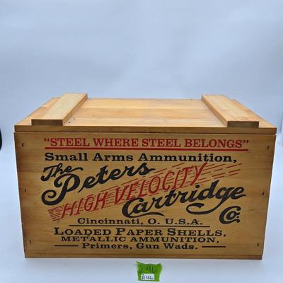 Peters Wooden Ammo Box