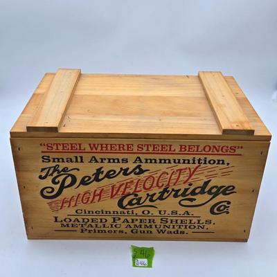 Peters Wooden Ammo Box